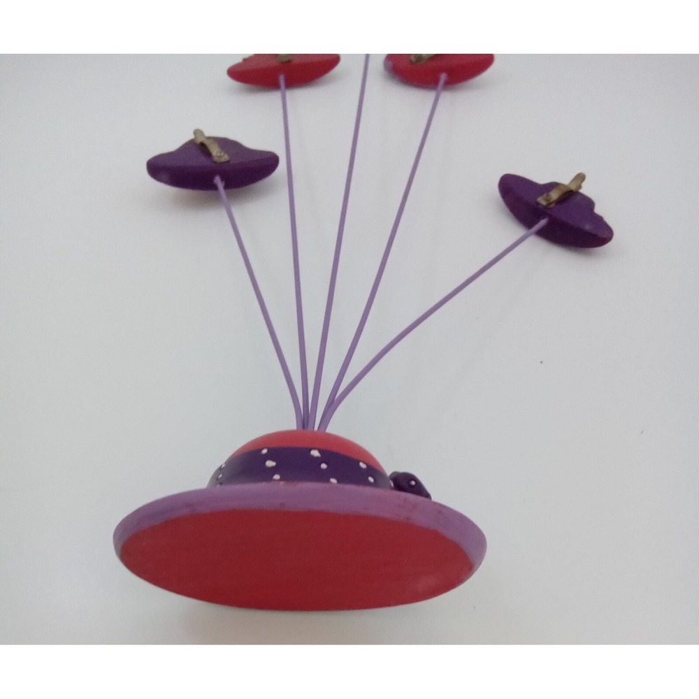 Vintage Red‎ Hat Society Inspired Miniature Hat Display Stand Resin Collectible - Picture 6 of 9